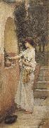 johnwilliam waterhouse,R.A. A Roman Offering (mk37) china oil painting reproduction